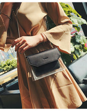 Leather Transparent Shoulder Bag for Ladies