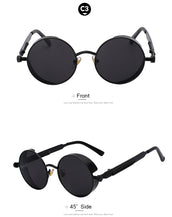 Round Metal Sunglasses for Men Women