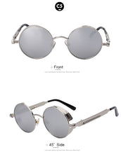 Round Metal Sunglasses for Men Women
