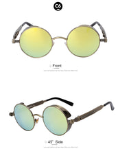 Round Metal Sunglasses for Men Women