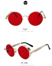 Round Metal Sunglasses for Men Women