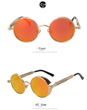 Round Metal Sunglasses for Men Women