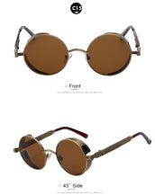 Round Metal Sunglasses for Men Women