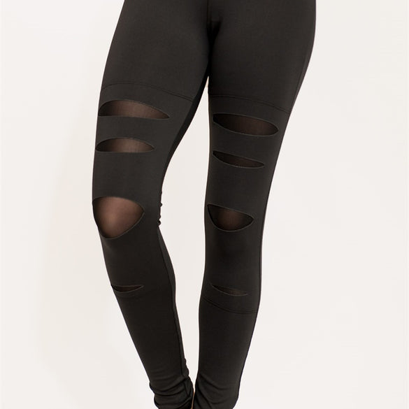 Cut Out Design Women Leggings