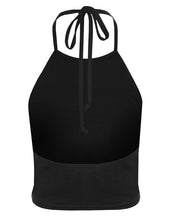 Backless Halter Sleeveless Crop Top Shirt