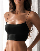 Sleeveless Straps Fitness Ladies Casual Top