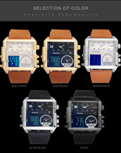 Rectangle Quartz Men  Wristwatches