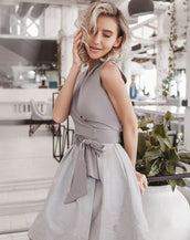 Stripe Sleeveless Patchwork Dress