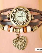 Heart Vintage Wrap Watch