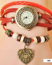 Heart Vintage Wrap Watch
