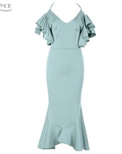 Butterfly Sleeveless Backless Mermaid Dress