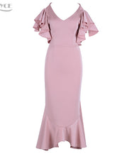 Butterfly Sleeveless Backless Mermaid Dress