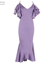 Butterfly Sleeveless Backless Mermaid Dress