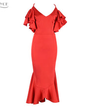 Butterfly Sleeveless Backless Mermaid Dress