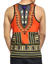 Retro Ethnic Floral Print Men Vest