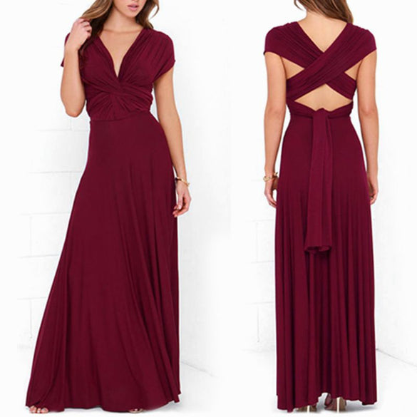 Long Casual Bandage Dress