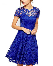 Hallow Out Lace Female Slim Dress