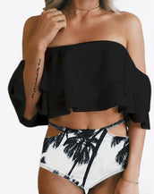 Ruffle Vintage Female Bikini Set