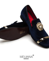 Gold Top Men Velvet Shoes