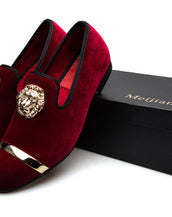 Gold Top Men Velvet Shoes