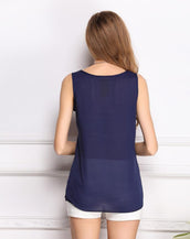 Camisole Chiffon Sleeveless Female Tank Tops