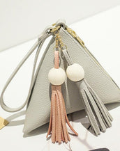 Mini Triangle Women Clutch Purse