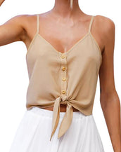 Chiffon Crop Top Shirt Blouse