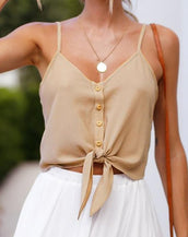 Chiffon Crop Top Shirt Blouse