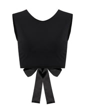 Criss Cross Drape Crop Female T-shirt