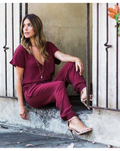 Pleated Waist Short Sleeve Women Playsuit