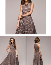 Thin Dot Printing Women Dress