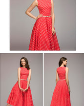 Thin Dot Printing Women Dress