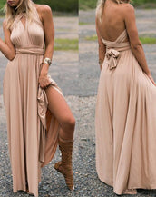 Multiway Wrap Convertible Women Long Dress