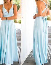 Long Multiway Wrap Women Dress