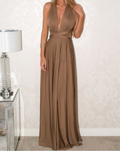 Multiway Wrap Convertible Women Long Dress